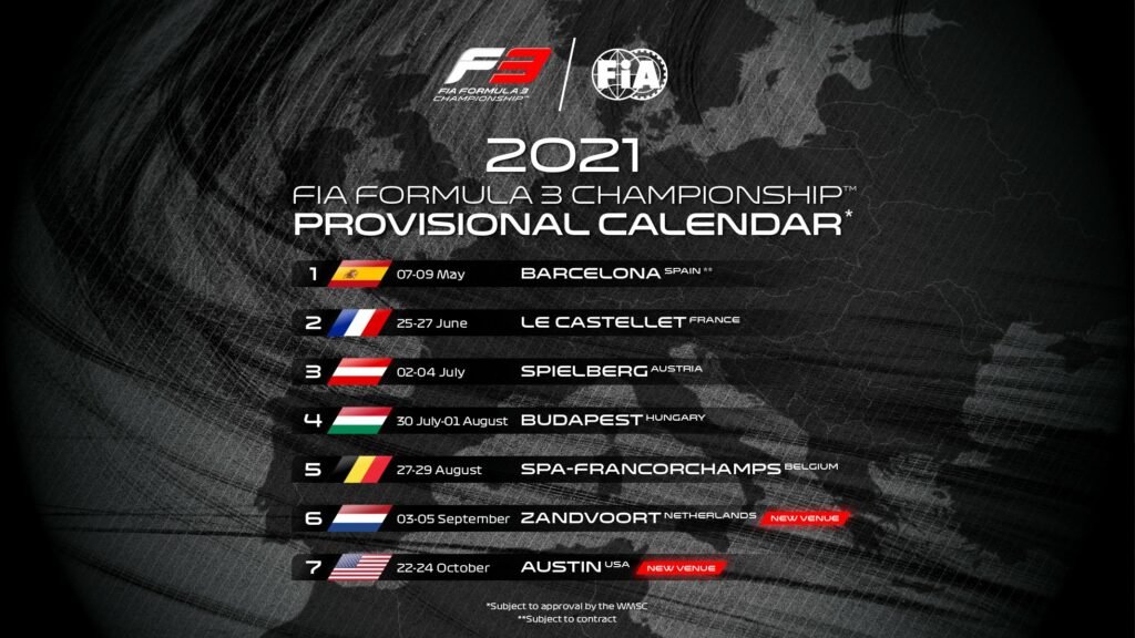 f1 schedule 2021